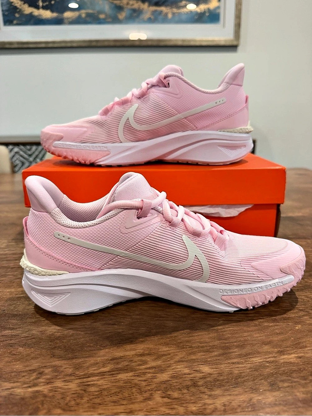 Nike Star Runner 4 NN (GS)-Size 7Y/8.5W BNIB - Pink/White